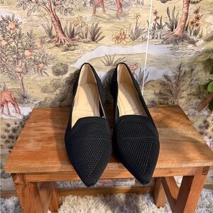 Adrienne Vittadini Black Textured Heels